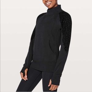 Lululemon Floral Flock Pullover Black